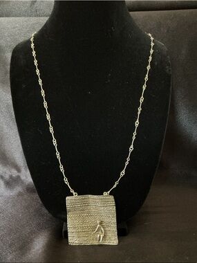 Vintage Jorma Laine Magic Carpet Series Pendant Necklace 33”Total Length.